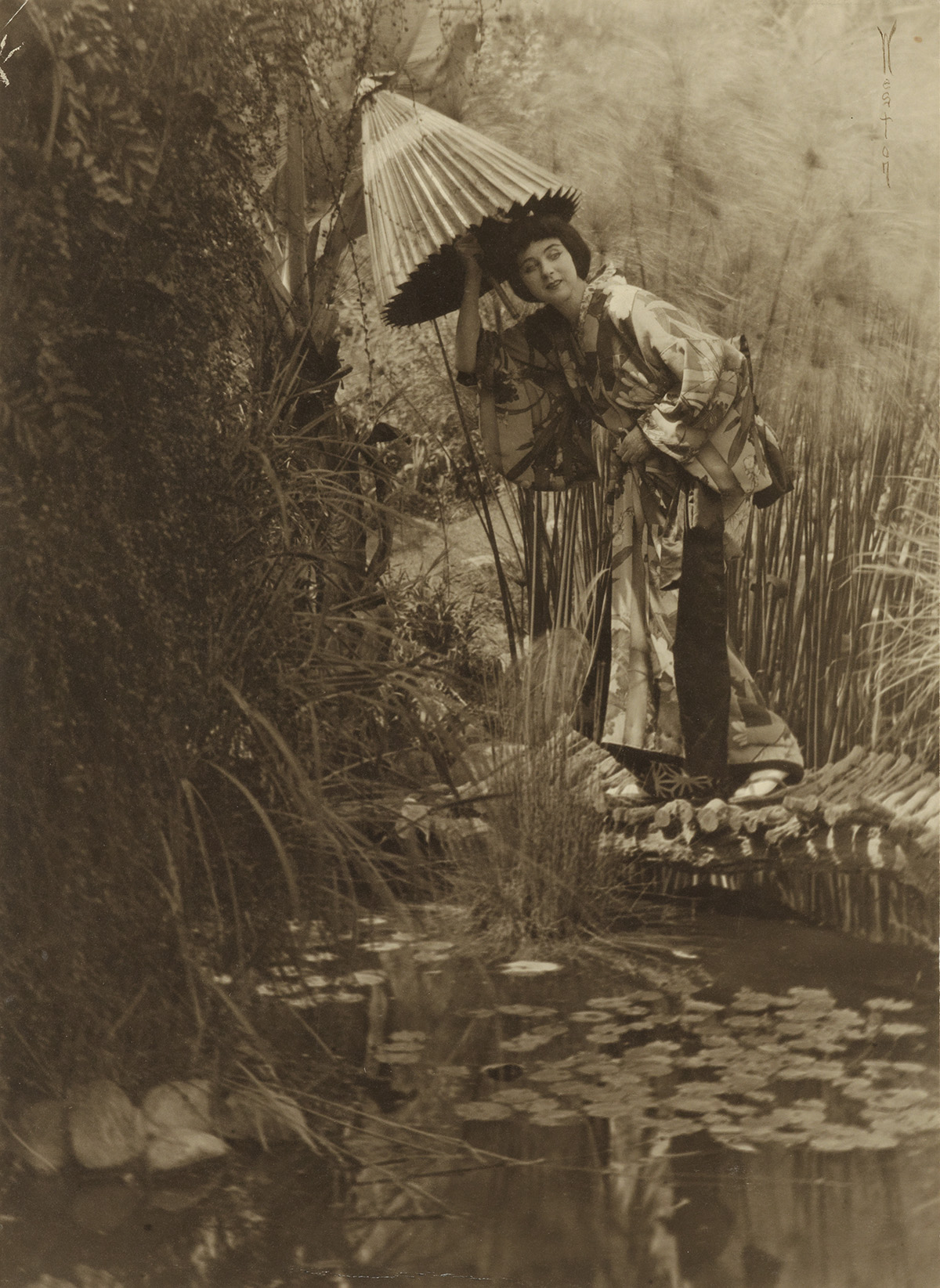 EDWARD WESTON (1886-1958) Ruth St. Denis dressed in a Japonais costume.